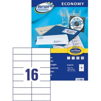 ECONOMY/AVERY LABELS 105X37MM ELA019