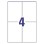 TTO WHITE ECONOMY LABELS 105X148MM 105148