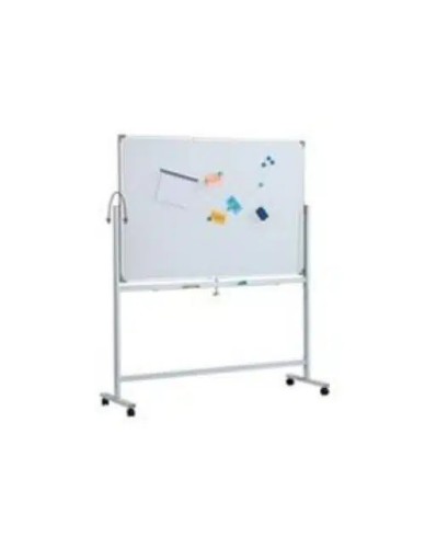 WHITEBOARD MAGNETIC ALUMINIUM FRAME 90X120 W/WHEELS WBSA0912