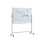 WHITEBOARD MAGNETIC ALUMINIUM FRAME 90X120 W/WHEELS WBSA0912