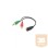 EQUIP Audio Split Cable 3.5mm 2x St/1x 147942