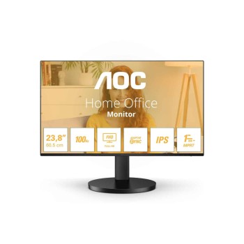 AOC MONITOR 23.8'', BUSINESS, E, IPS, FHD 1920 X 1080, 100Hz, 1MS, SPEAKERS, 250CD/M2, TILT, VGA, HDMI IN, 3YW, BLACK AOC MONITOR 23.8'', BUSINESS, E, IPS, FHD 1920 X 1080, 100Hz, 1MS, SPEAKERS, 250CD/M2, TILT, VGA, HDMI IN, 3YW, BLACK