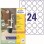 ZWECKFORM LABEL A4  ROUND 40MM  L3415