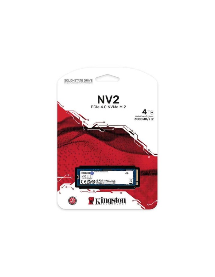 KINGSTON SSD NV3 M.2 2280 4TB NVMe PCIe GEN4 SNV3S/4000G
