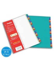 B/R-FOSKA PVC DIVIDERS A4 A-Z 433174  COLOURED