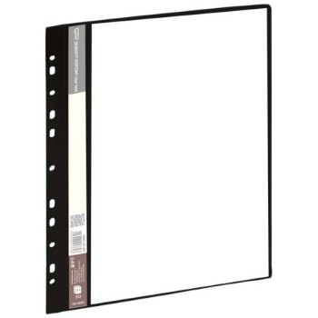 PVC FILE A4 WITH HOLES 20 POCKETS BLACK 120-1844 PVC FILE A4 WITH HOLES 20 POCKETS BLACK 120-1844