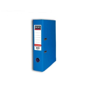 SKAG PREMIUM BOX FILE F/SC PVC 8CM WIDE BLUE  8/34