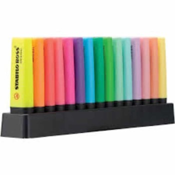 STABILO BOSS NEON HIGHLIGHTERS SET OF 15PCS STG7015-01-5 STABILO BOSS NEON HIGHLIGHTERS SET OF 15PCS STG7015-01-5