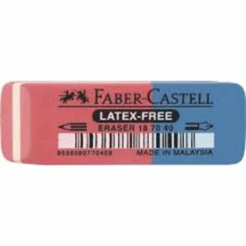 FABER CASTEL ERASER RED/BLUE