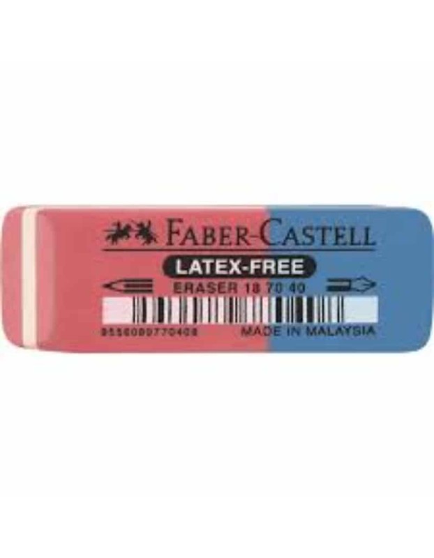 FABER CASTEL ERASER RED/BLUE