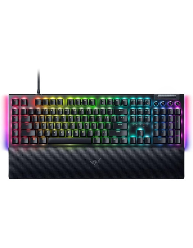 RAZER WIRED MECHANICAL GAMING KEYBOARD BLACKWIDOW V4 BLACK US MULTIMEDIA + WRIST REST  RZ03-04690100-R3M1