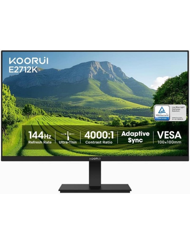 KOORUI MONITOR 27" FHD VA 144Hz VGA/HDMI 3YW E2712K KOORUI MONITOR 27" FHD VA 144Hz VGA/HDMI 3YW E2712K