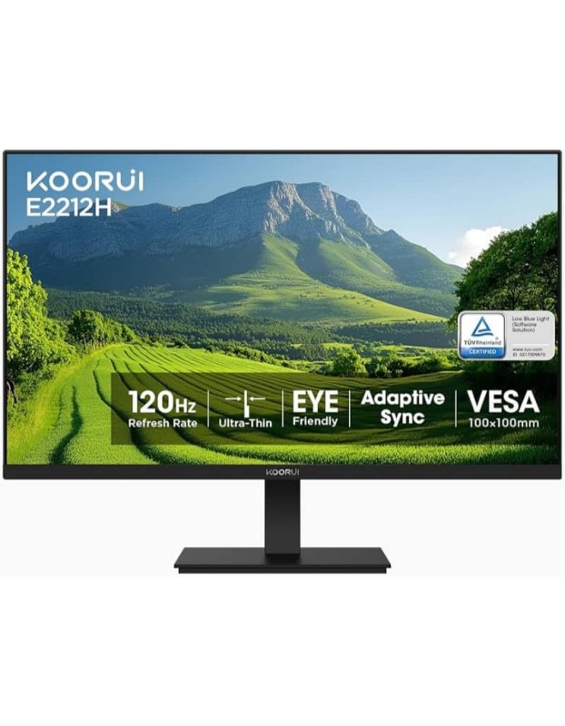 KOORUI MONITOR 21.5" FHD 120Hz VGA/HDMI 3YW E2212H KOORUI MONITOR 21.5" FHD 120Hz VGA/HDMI 3YW E2212H
